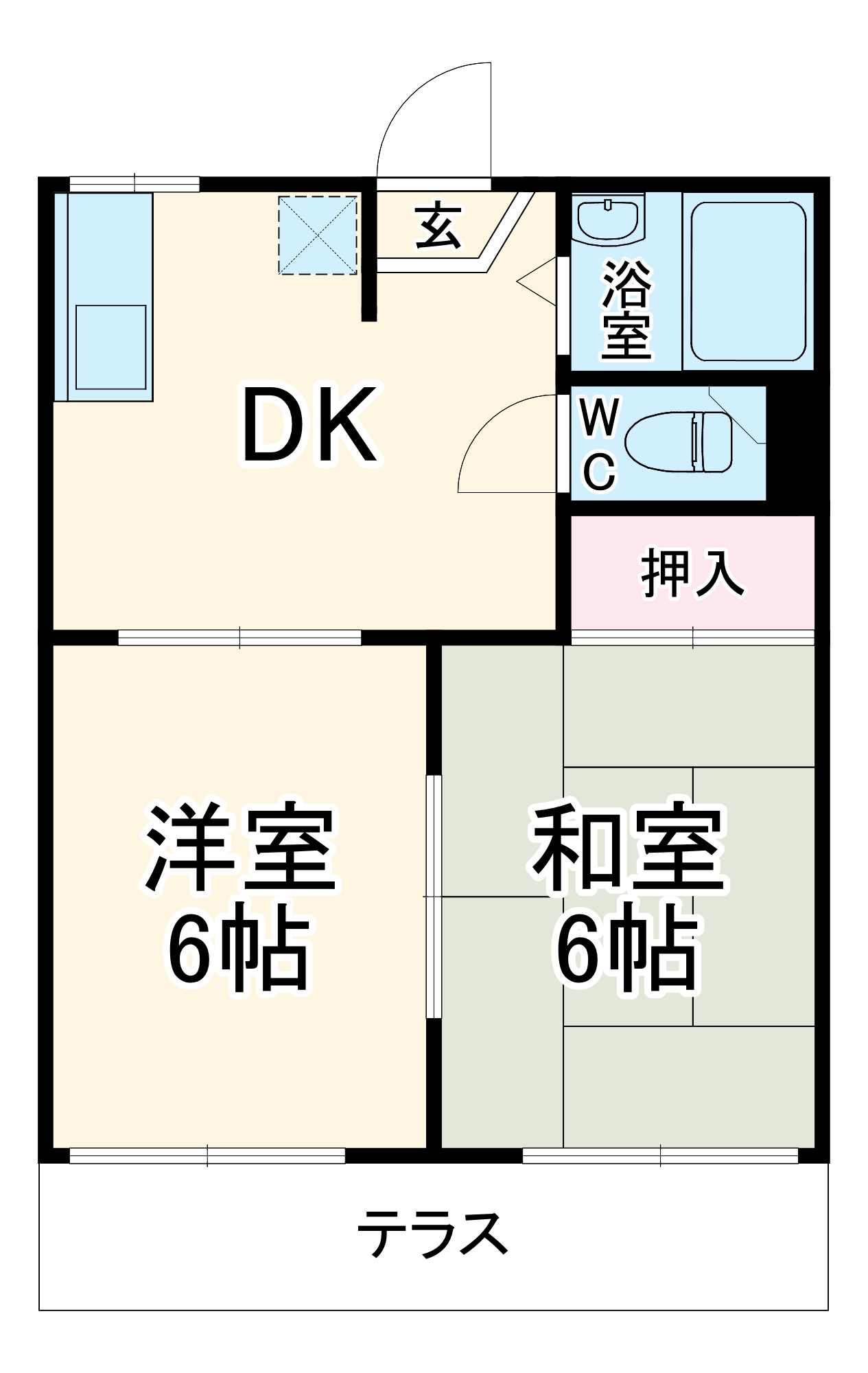 星野ハイツの間取り