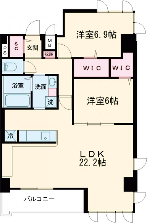 FMTレジデンス博多の間取り