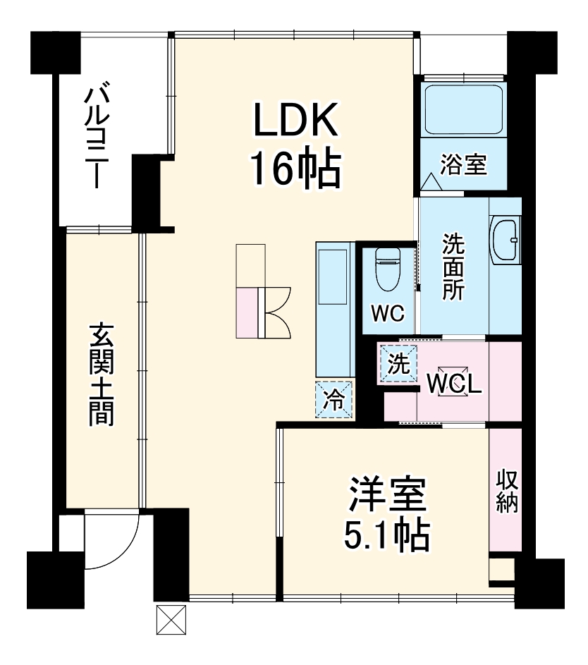 シャリマー西大路の間取り