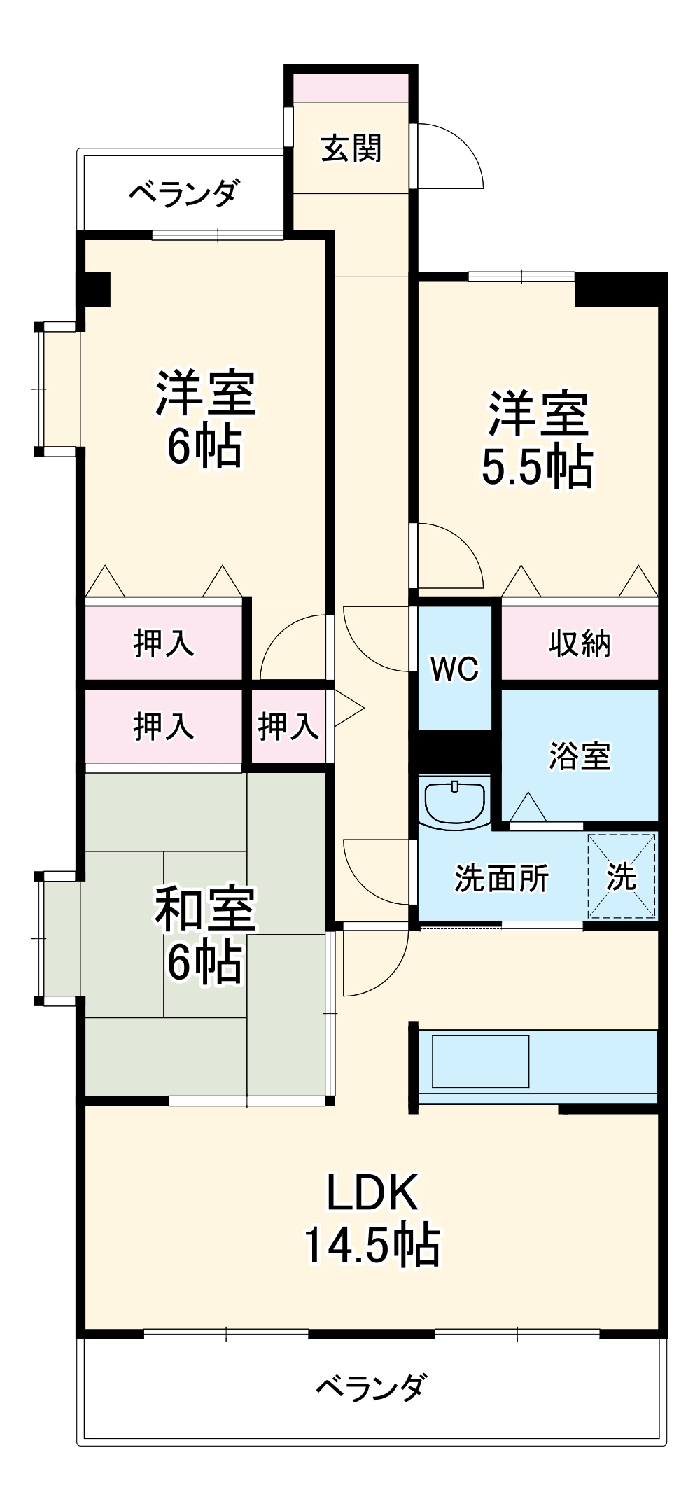 メッツァ蔵王の間取り