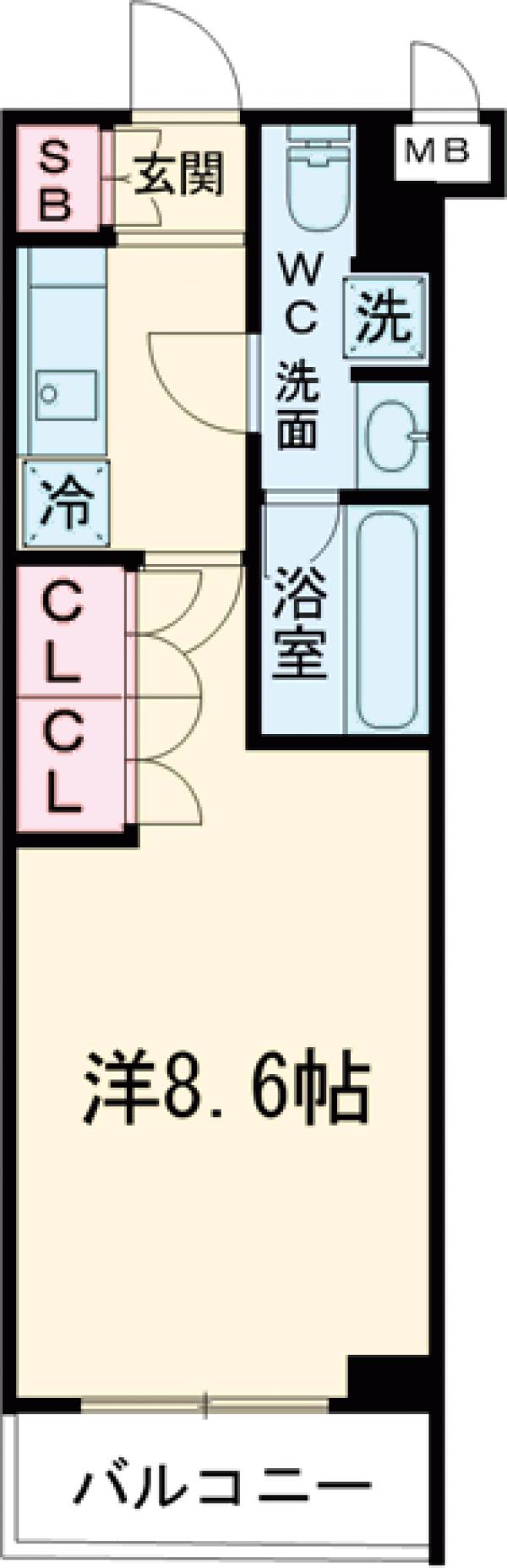 アジールコート方南町テラスの間取り