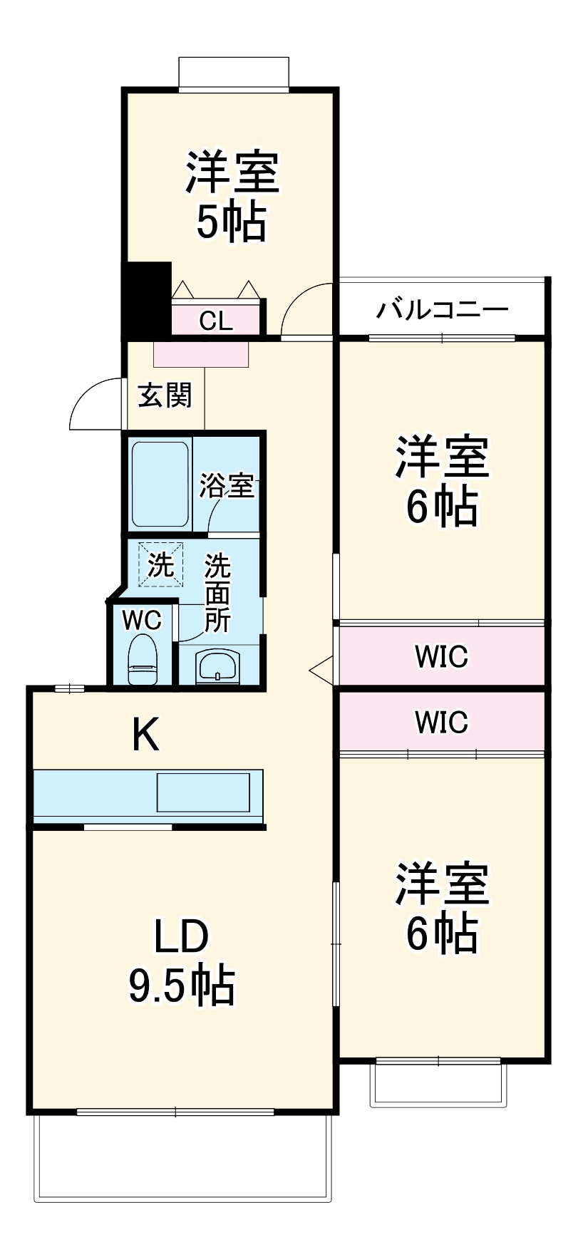 サニータウン茅ヶ崎2号棟の間取り