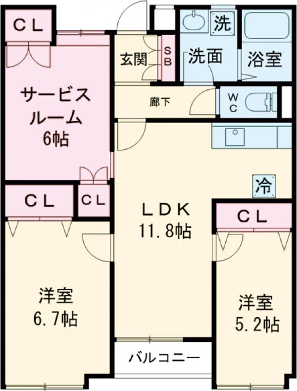 Lsレジデンス高円寺の間取り