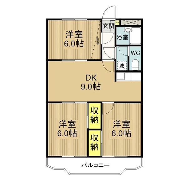 サンハイツシンコーの間取り