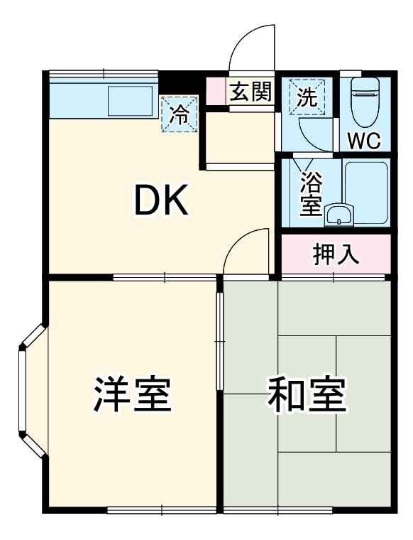 エステートピア平作の間取り