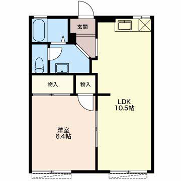 サンライズK Bの間取り