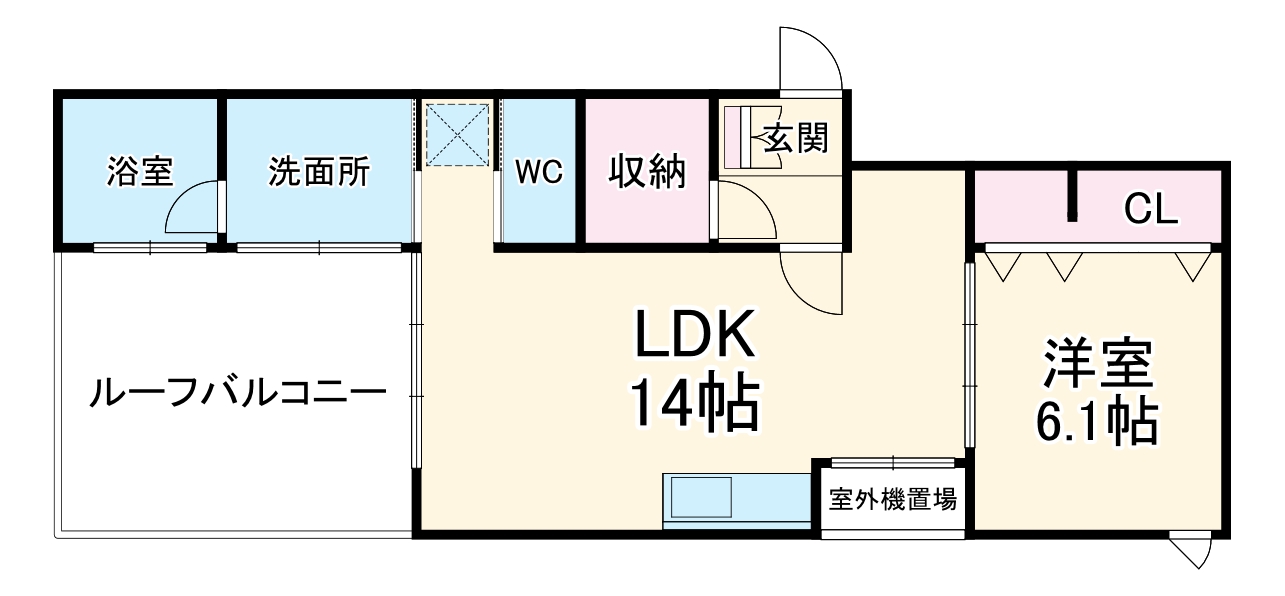 SUNNY・SIDE(サニー・サイド)Ⅵの間取り