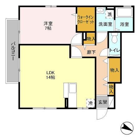 モダンコート見川 M&Kの間取り
