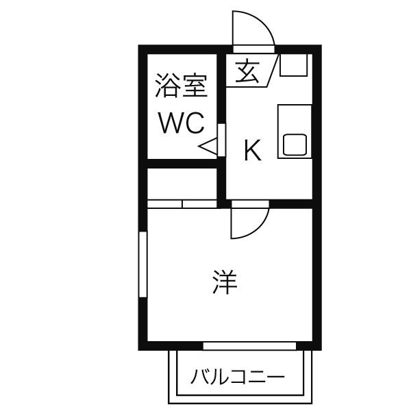 レオパレス八田第9の間取り
