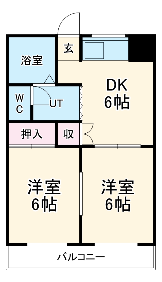 フラットインの間取り