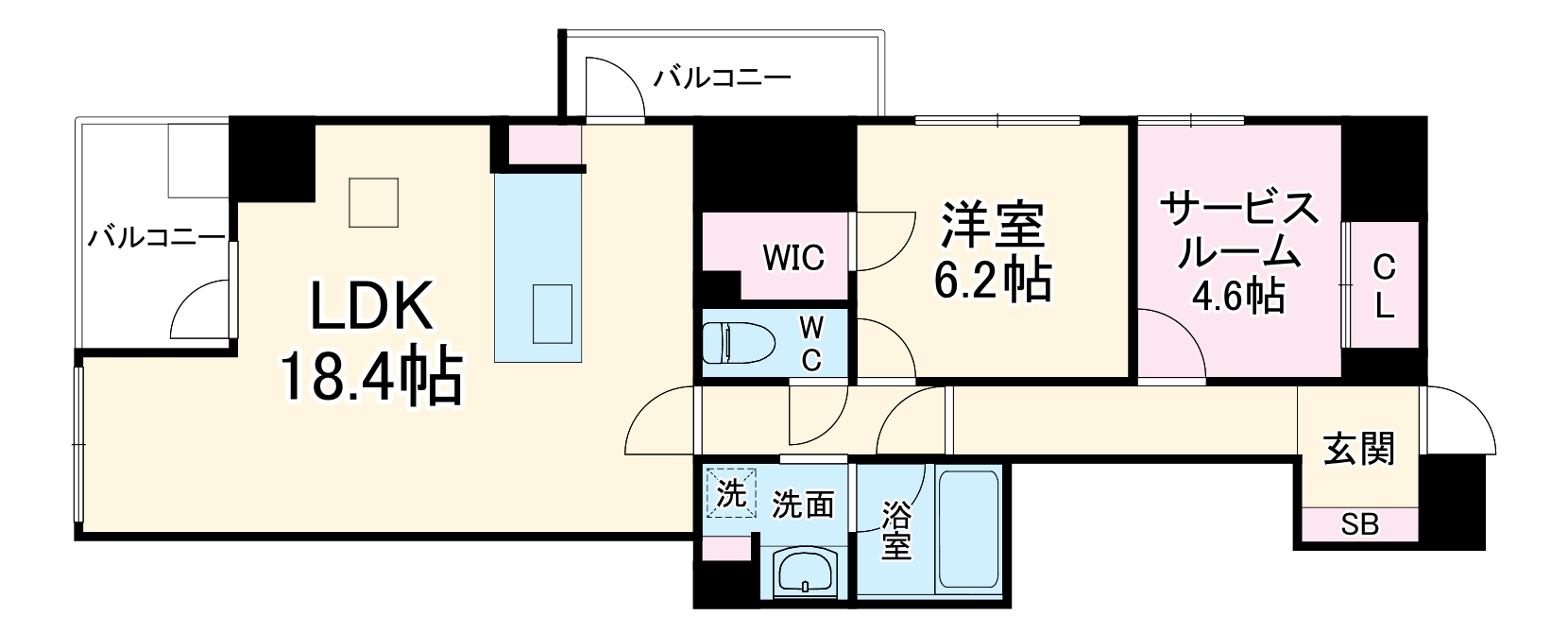 クロスゲート青葉台の間取り