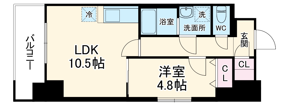 S-RESIDENCE岡崎公園aureateの間取り