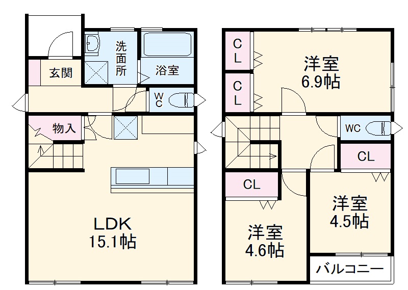 パーチェ飯塚の間取り