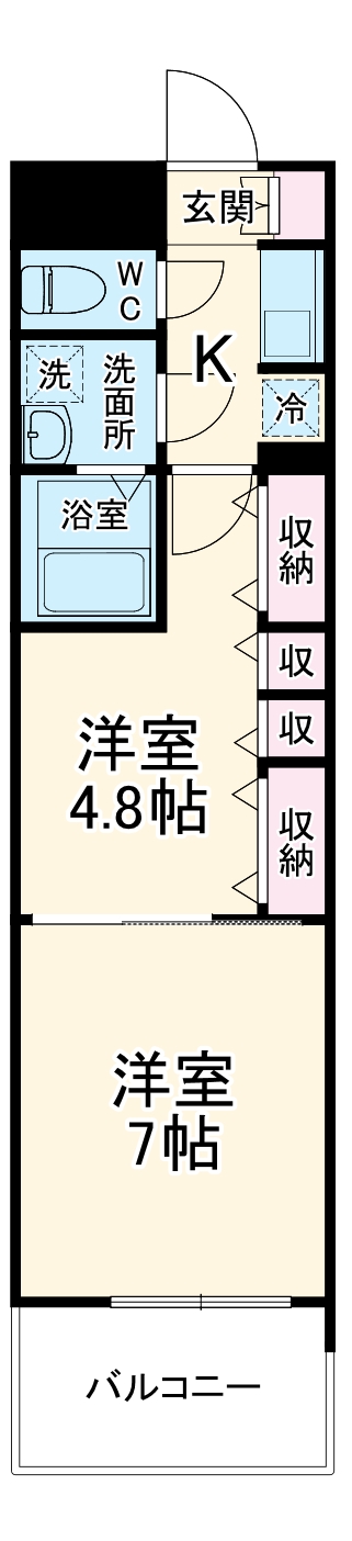 S-RESIDENCE神沢affordの間取り