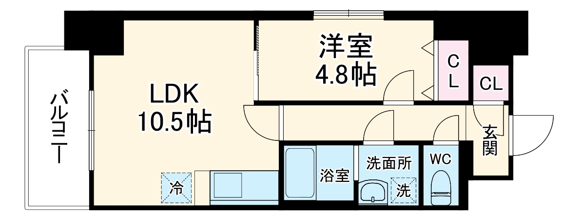 S-RESIDENCE岡崎公園aureateの間取り