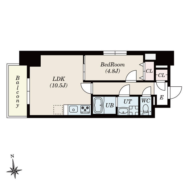 S-RESIDENCE岡崎公園aureateの間取り