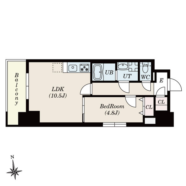 S-RESIDENCE岡崎公園aureateの間取り