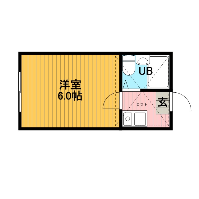 コーポ川口・205号室の間取り