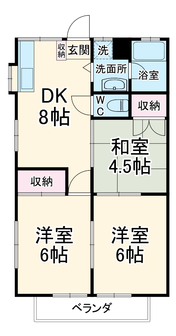 パステルタウンの間取り