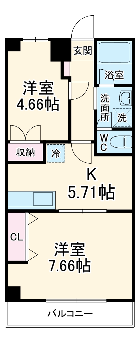 オリンピアヒルズ春日部の間取り