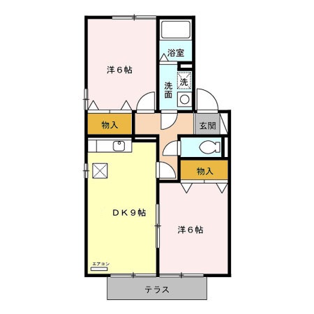 トマトハイツ二番館の間取り