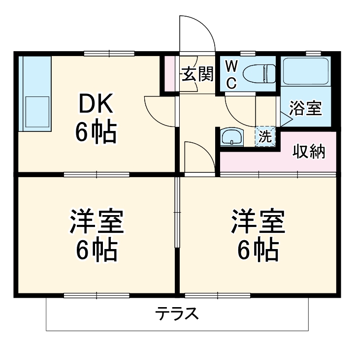 サンシティデュエットBの間取り