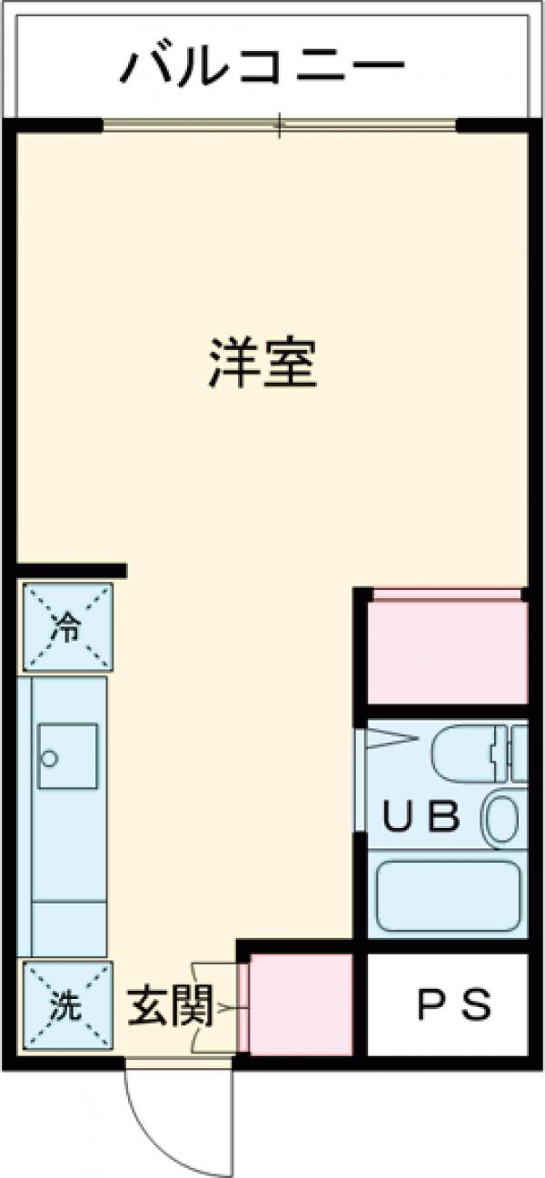 東長沼の完工年月(1992年1月)築の賃貸マンションの間取り
