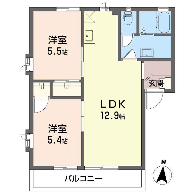 ビクトワールAの間取り