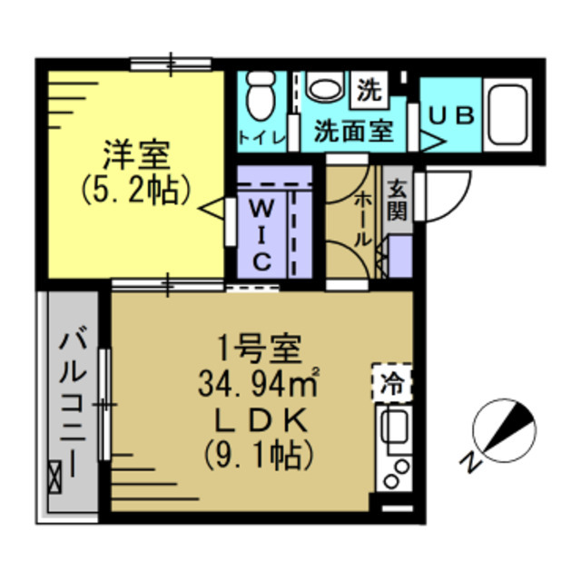 レアリゼ蘇我Ⅰの間取り