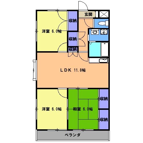 ホワイト・アンジェの間取り