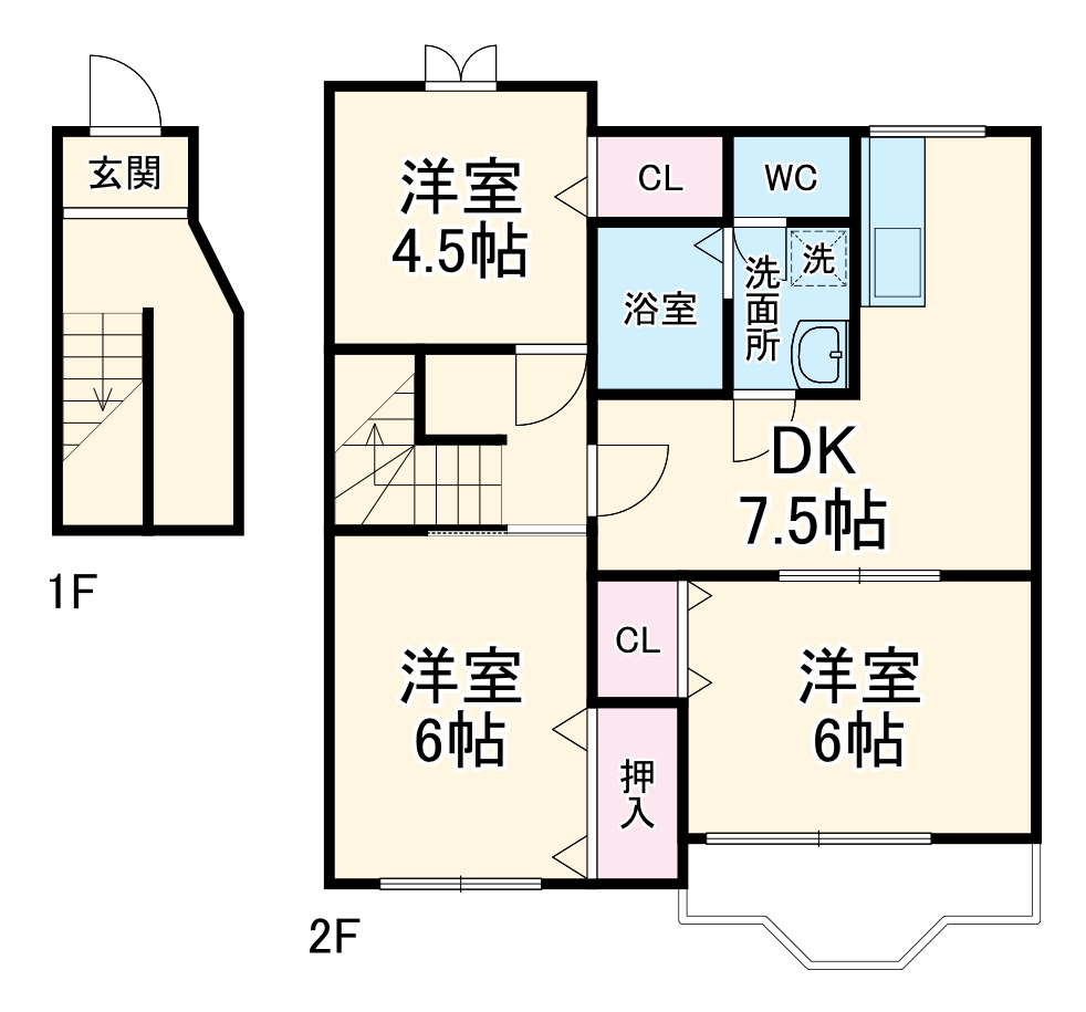 フレッサAの間取り