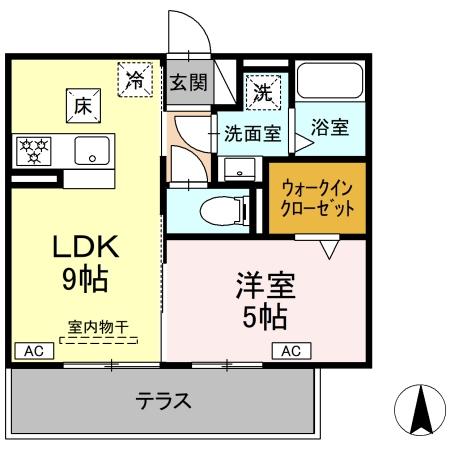 D-crinum 白銀Ⅱの間取り