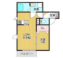 エトワール立川の間取り