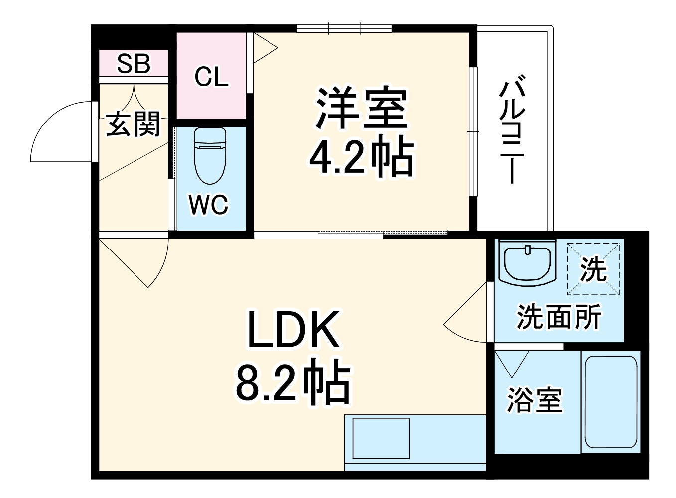 GRANDIR千船駅前Iの間取り