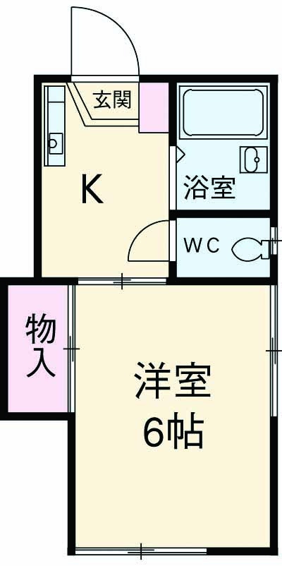 美乃里コーポの間取り