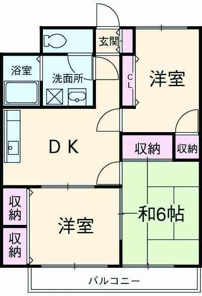 クレールの間取り