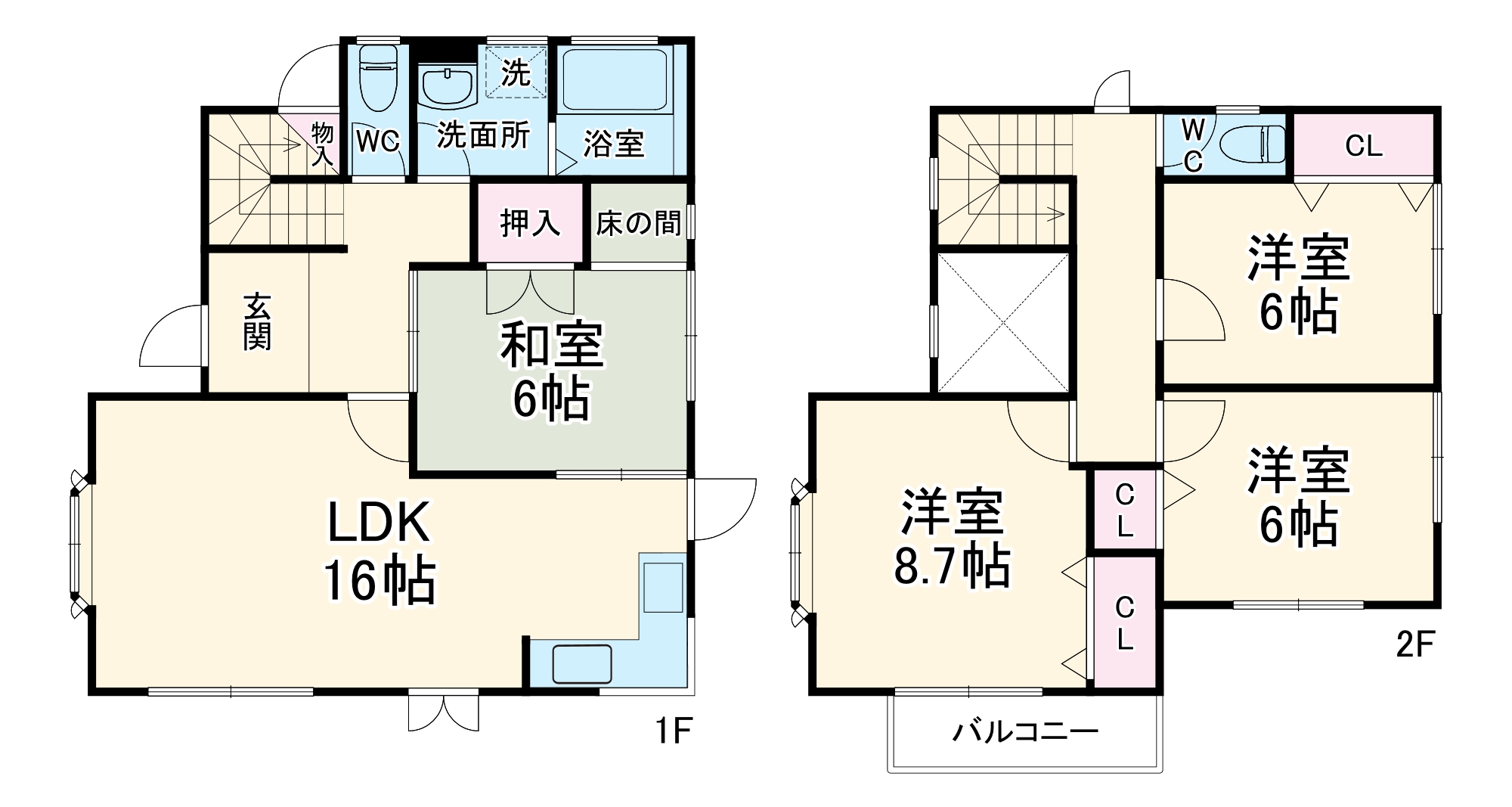 桜花台二丁目戸建の間取り