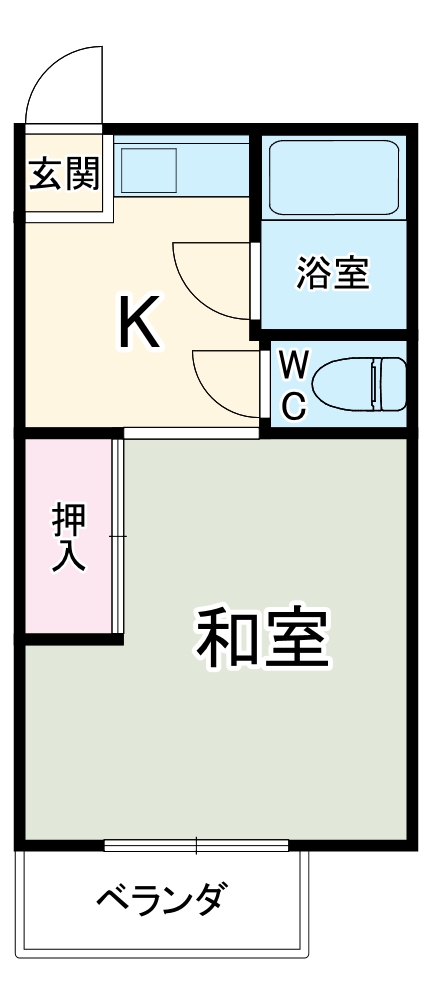 第2コーポゆうわの間取り