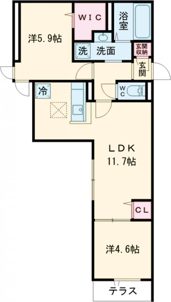 セレスティア六町Ⅱの間取り