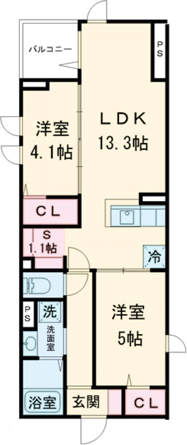 （仮称）足立区六町２丁目PJⅡ・203号室の間取り