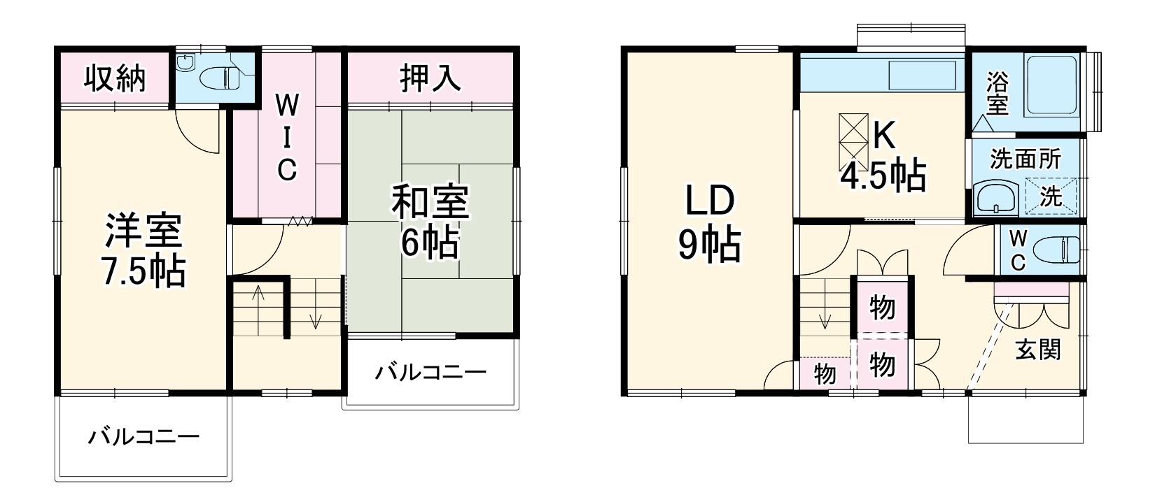 鈴木貸家の間取り