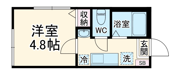 ヴィヴィエンダ西生田の間取り