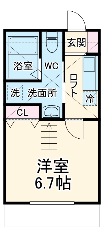 アプローズ湘南Ⅱの間取り