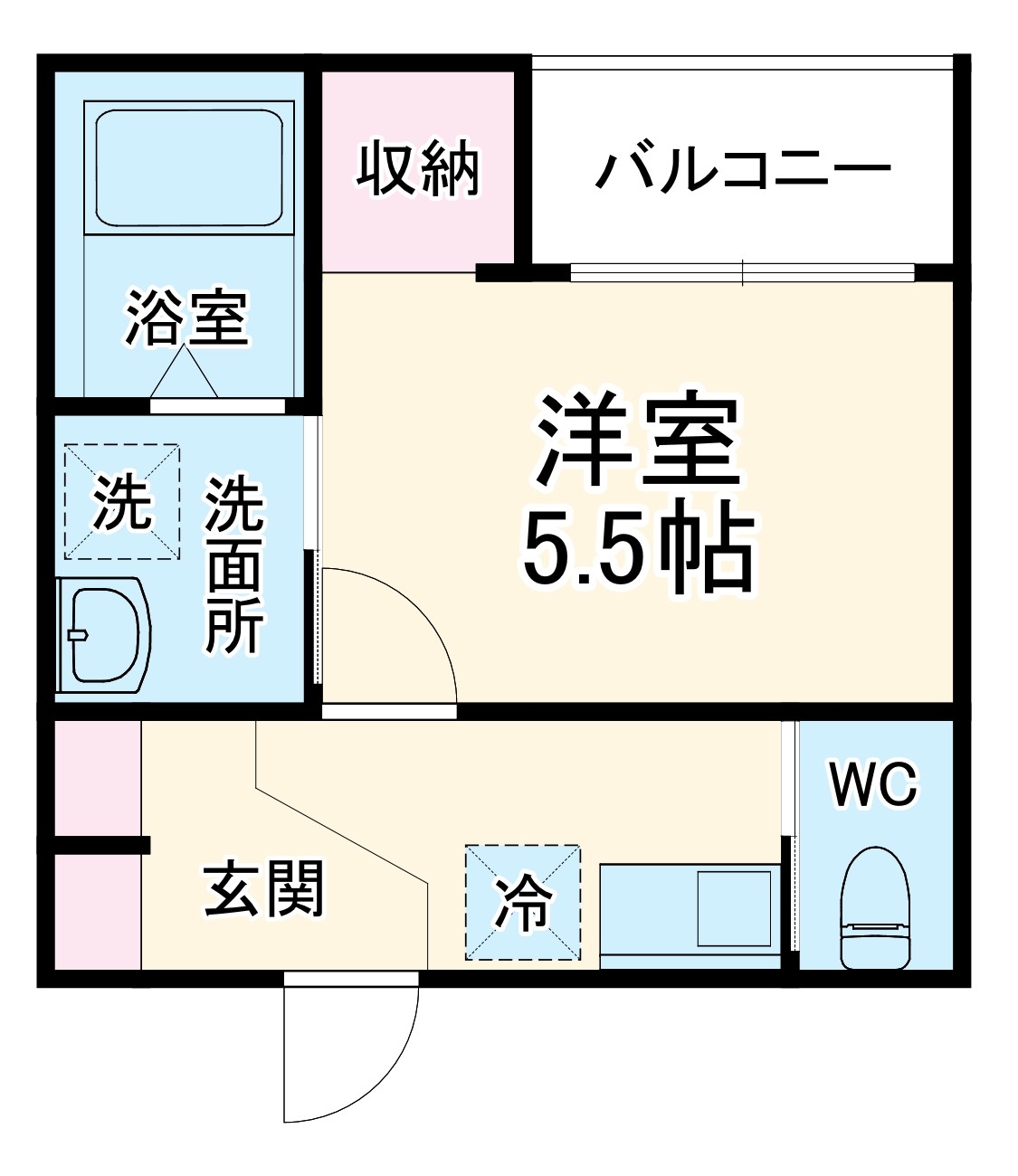 MELDIA大和田Ⅴの間取り
