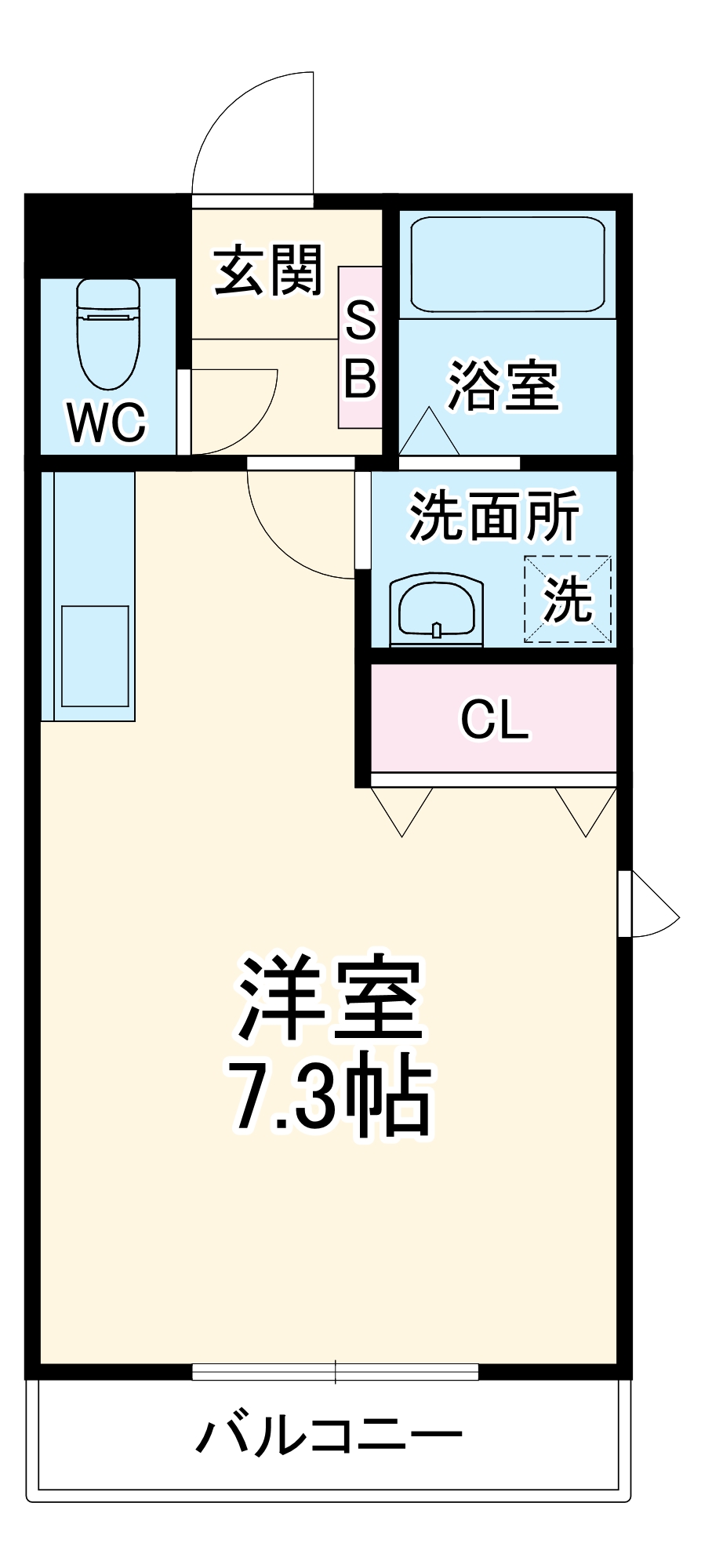 グランビューⅡの間取り