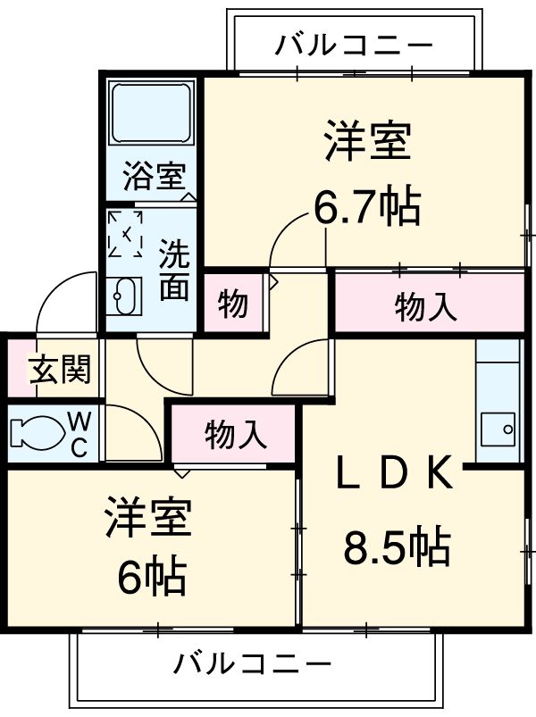 フォレストコートⅡの間取り