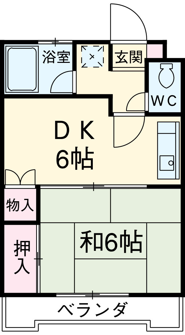 サンハイツ五才美の間取り