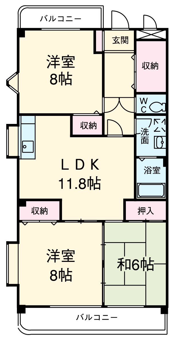エステート石園の間取り