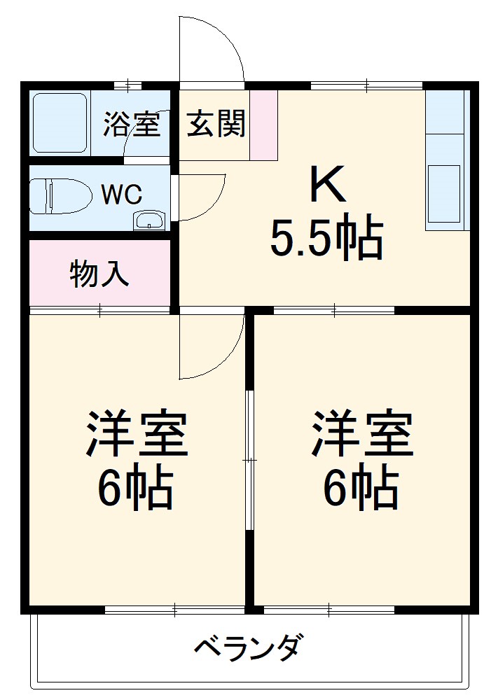 コンフォートFの間取り