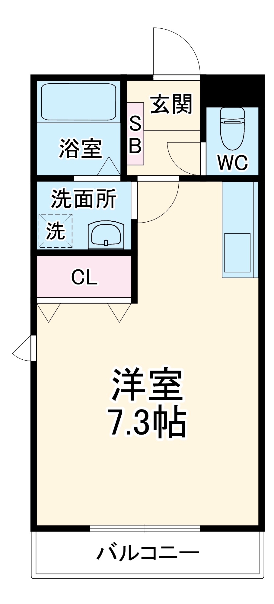 グランビューⅡの間取り